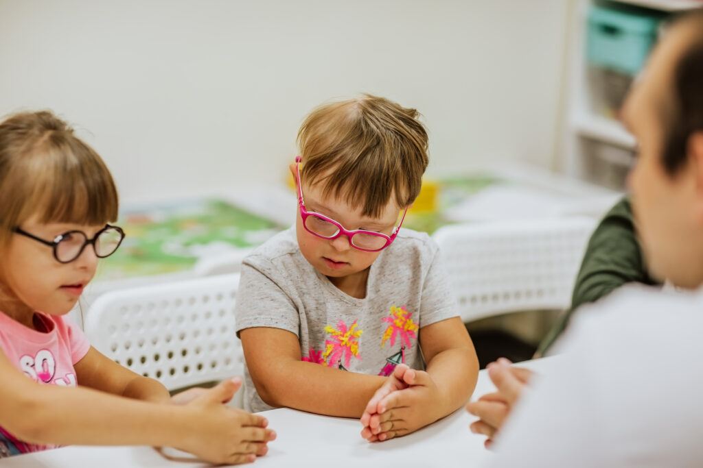 two children playing a game