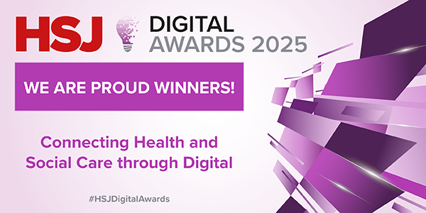 HSJ Digital Awards 2025 winners banner