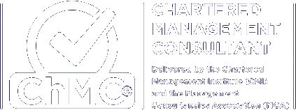 ChMC – Chartered Management Consultant, accredited by the Chartered Management Institute and Management Consultancies Association